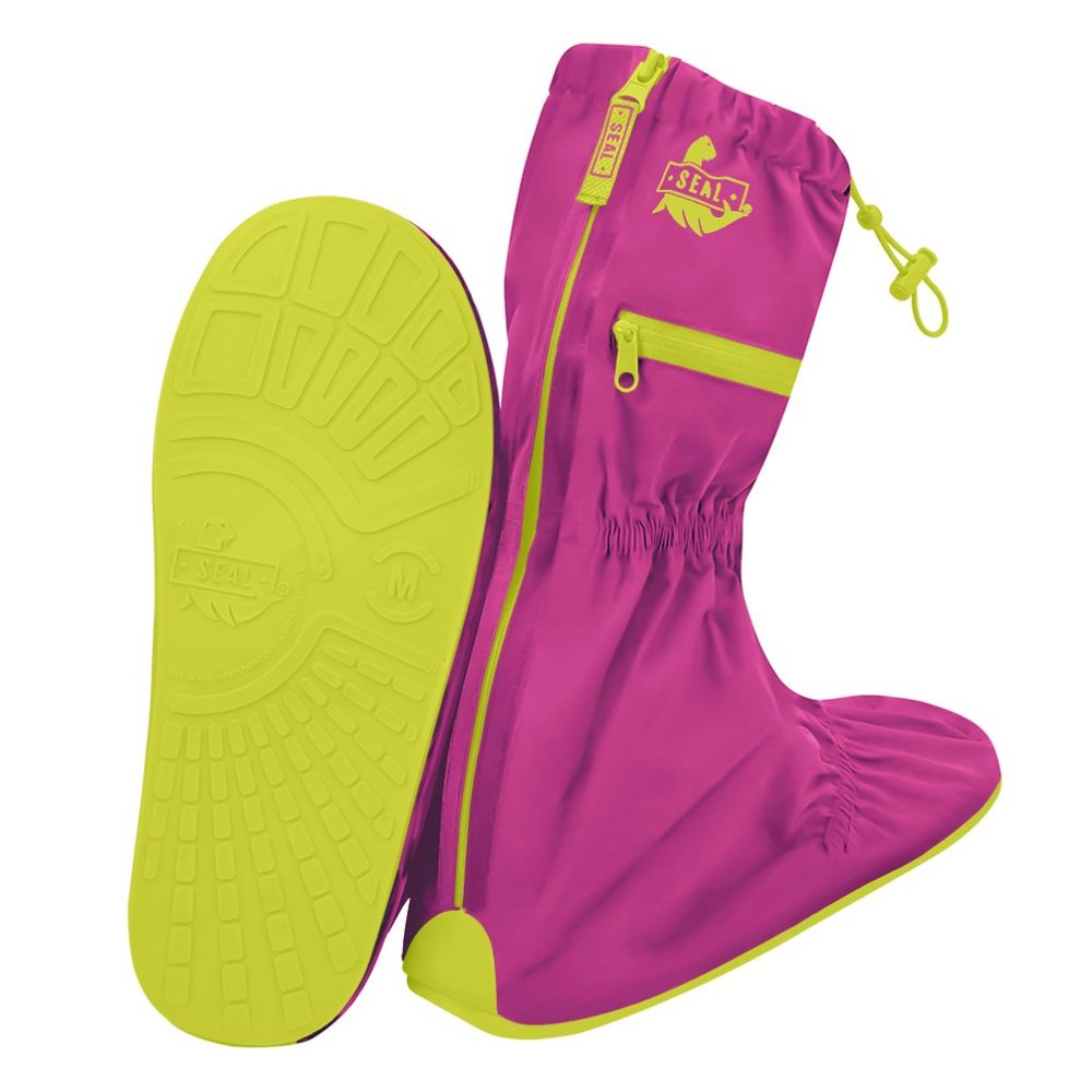 Reusable Waterproof Shoe Cover - Lilac/Green